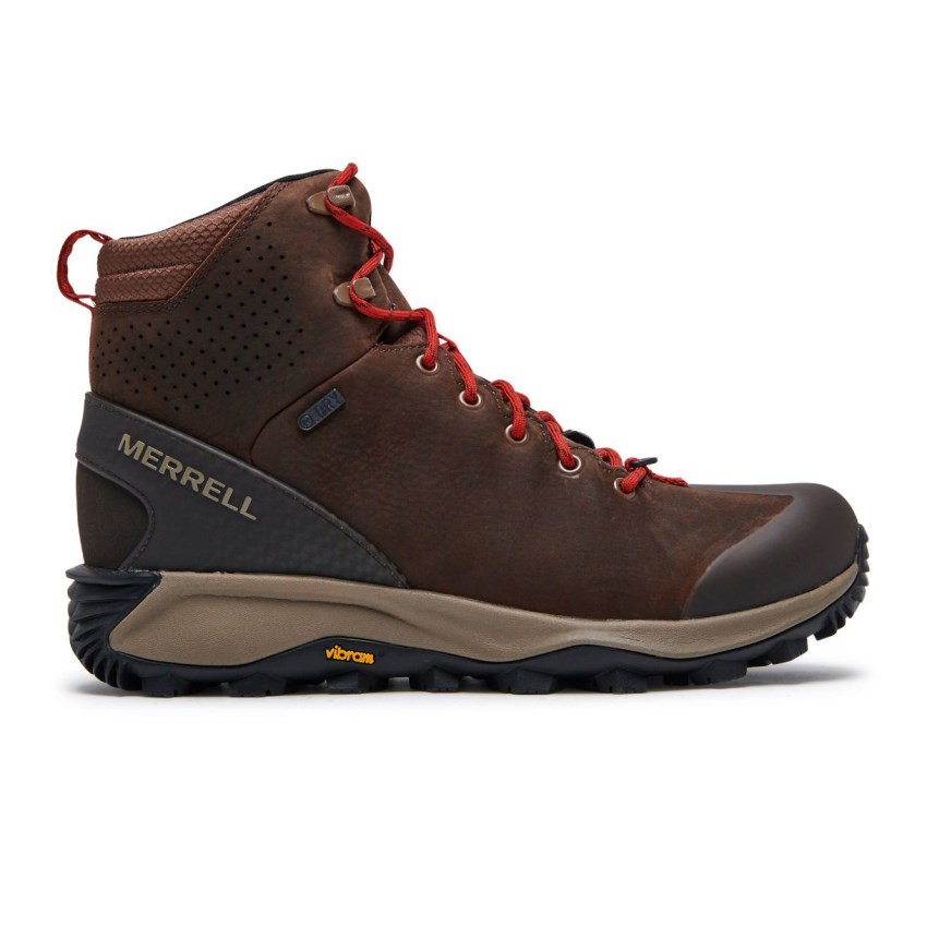 Bottes Merrell Thermo Glacier Mid Waterproof Marron Foncé Homme | A.V.JIXA